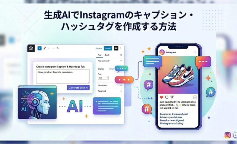 生成AIでInstagram運用はここまで変わる。キャプション・ハッシュタグ作成を「画像→AI→言語化」で設計し、成果に直結する投稿を作る方法を具体的に解説