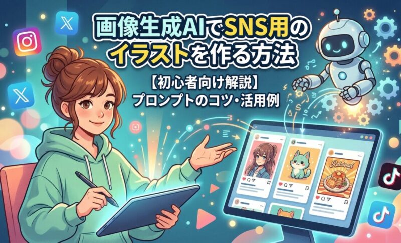 生成AIでSNS運用のビジュアル制作を行う方法