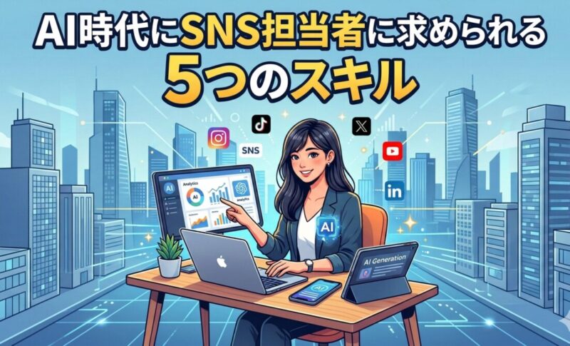 AI時代にSNS担当者に求められる5つのスキル