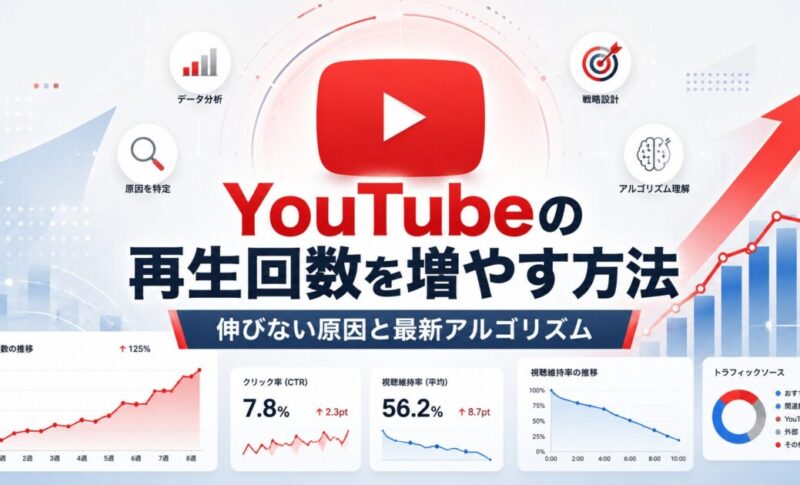 YouTubeの再生回数を増やす方法18選