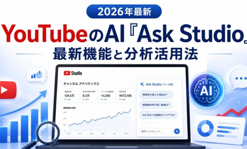 YouTube StudioのAI「Ask Studio」とは