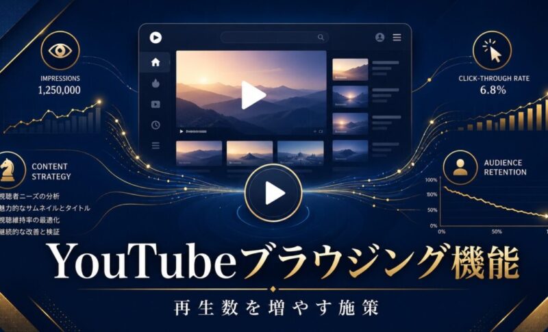 YouTubeのブラウジング機能とは？再生数を増やす11の施策【2026年最新】