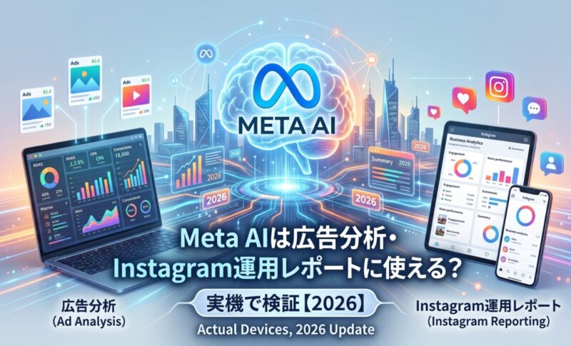 Meta AIは広告分析・Instagram運用レポートに使える？実機で検証【2026】