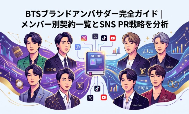 BTSブランドアンバサダー完全ガイド｜メンバー別契約一覧とSNS PR戦略を分析