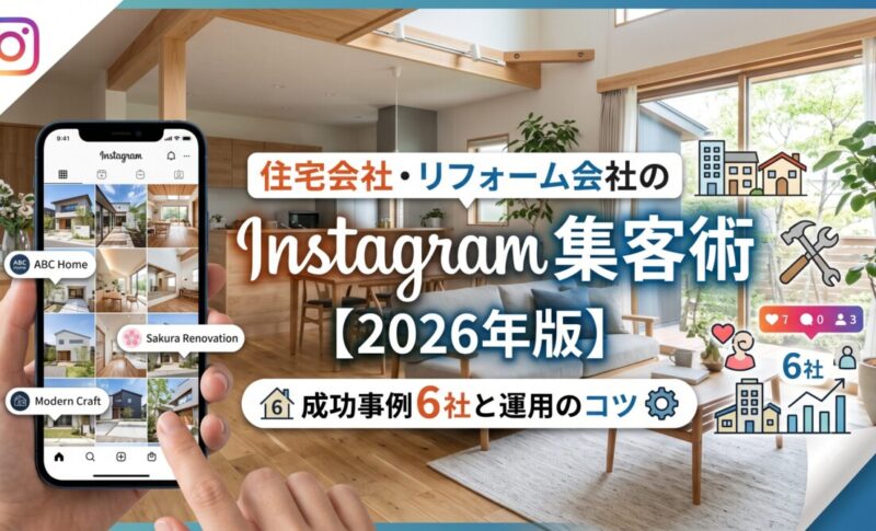 住宅会社・リフォーム会社のInstagram集客術