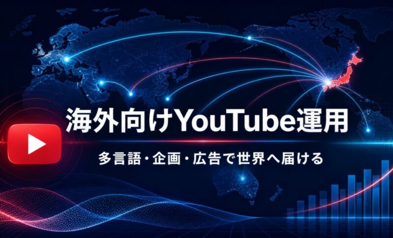 海外向けYouTube運用とは｜多言語・字幕・広告で海外視聴者を増やす方法【2026年】