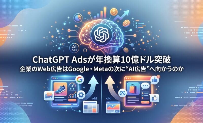 ChatGPT Adsが年換算10億ドル突破