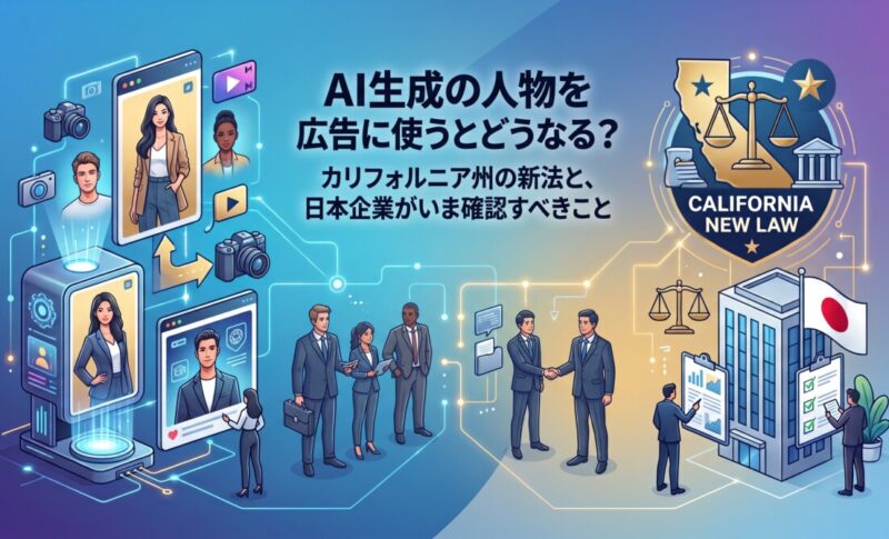 AI生成の人物を広告に使うとどうなる？カリフォルニア州の新法と、日本企業がいま確認すべきこと