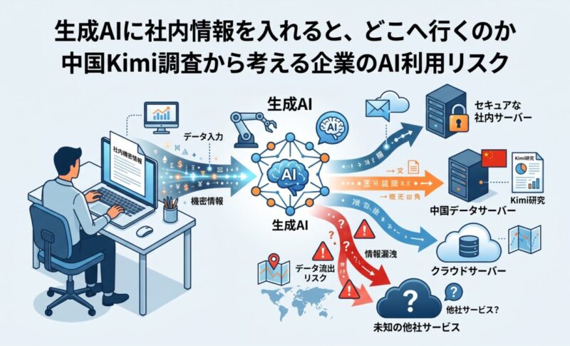 生成AIに社内情報を入れると、どこへ行くのか｜中国Kimi調査から考える企業のAI利用リスク