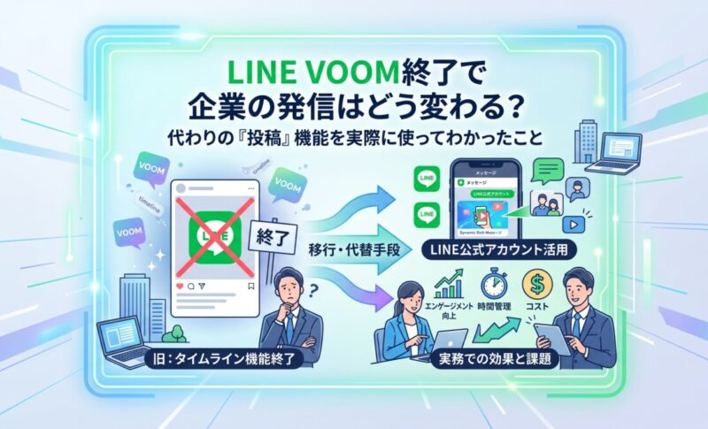 LINE VOOM終了で企業の発信はどう変わる？代わりの「投稿」機能を実際に使ってわかったこと