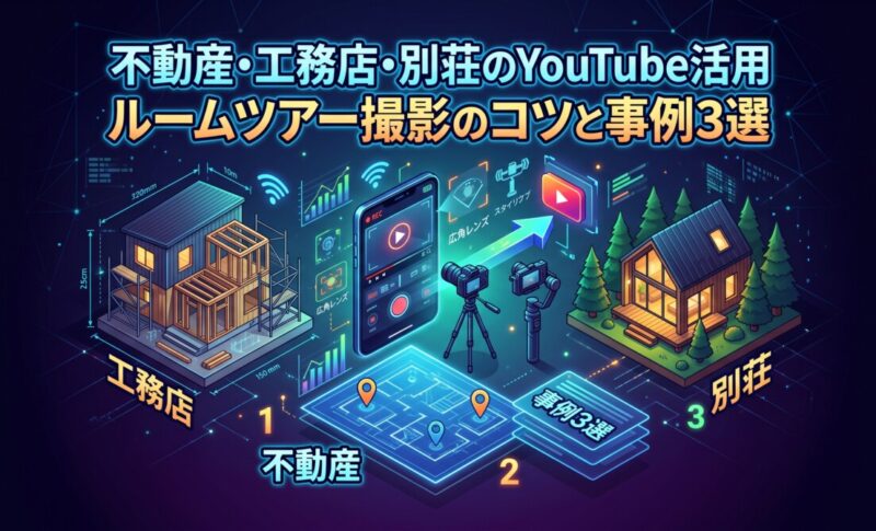 不動産・工務店・別荘のYouTube活用｜ルームツアー撮影のコツと事例3選